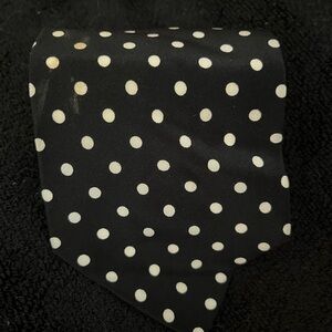 Dolce & Gabbana Black and White Polka Dot Tie